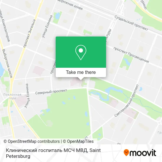 Клинический госпиталь МСЧ МВД map