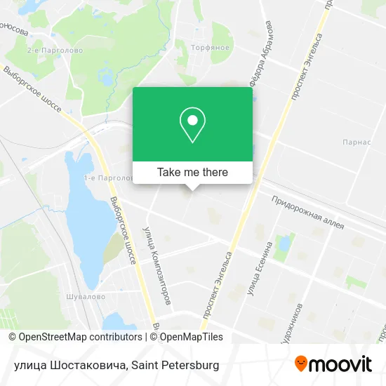 улица Шостаковича map