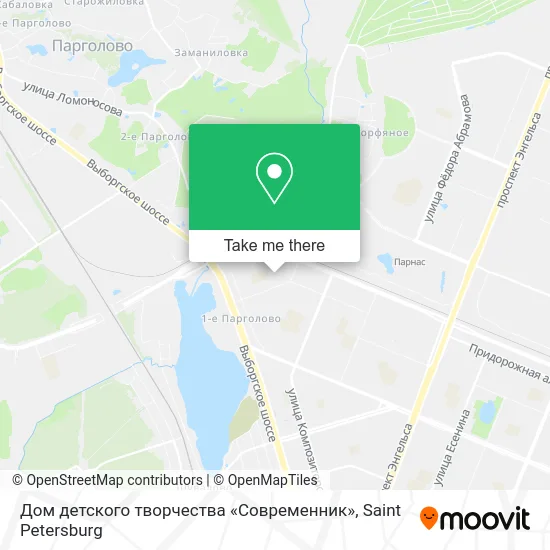 Дом детского творчества «Современник» map