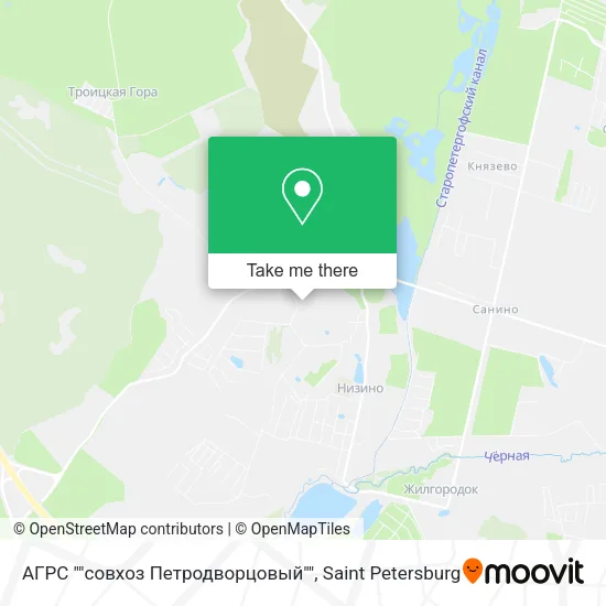 АГРС ""совхоз Петродворцовый"" map
