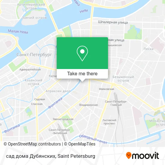сад дома Дубянских map