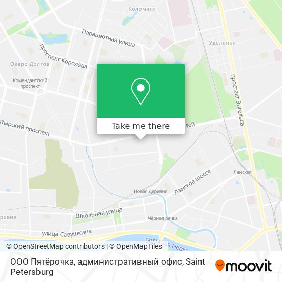 ООО Пятёрочка, административный офис map