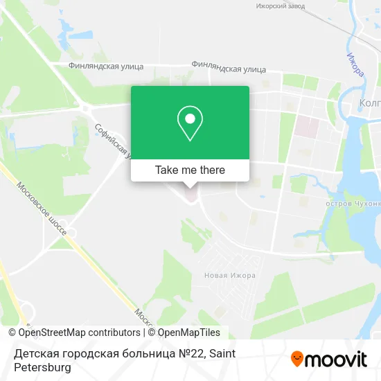 Детская городская больница №22 map