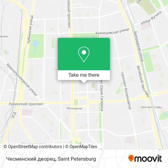 Чесменский дворец map