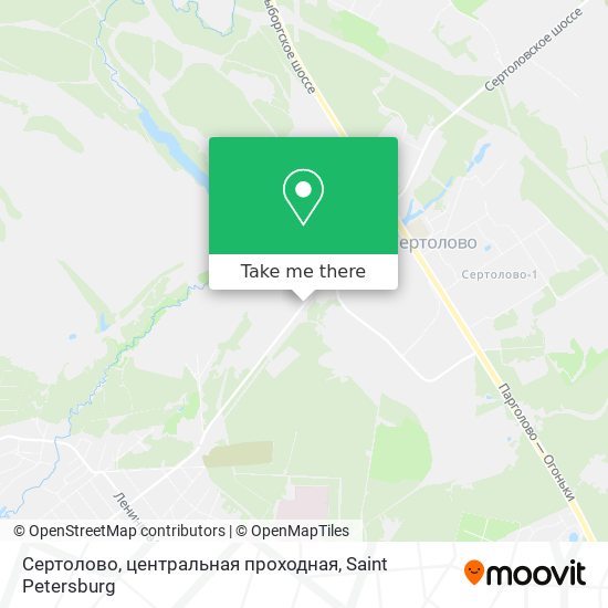 Сертолово, центральная проходная map