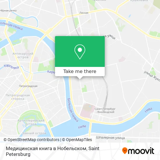 Медицинская книга в Нобельском map