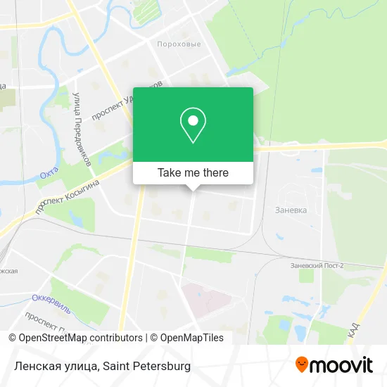 Ленская улица map