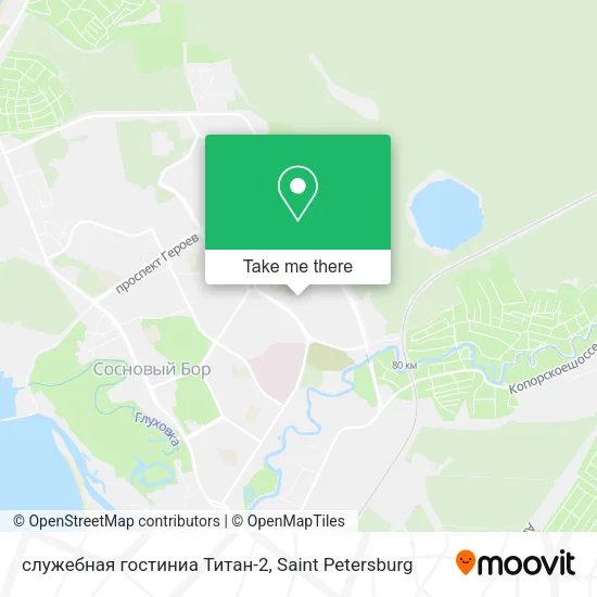 служебная гостиниа Титан-2 map