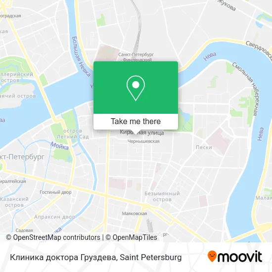 Клиника доктора Груздева map