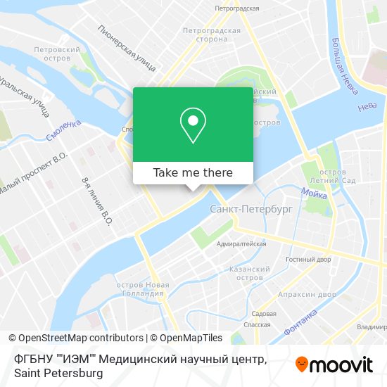 ФГБНУ ""ИЭМ"" Медицинский научный центр map