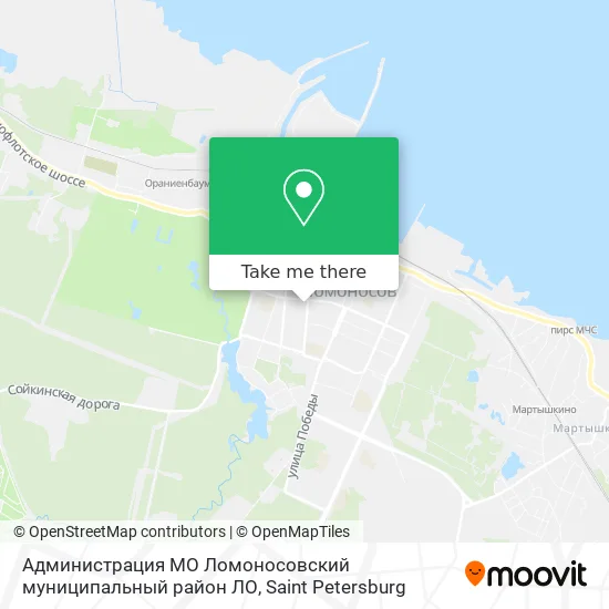 Администрация МО Ломоносовский муниципальный район ЛО map