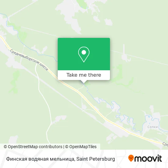 Финская водяная мельница map