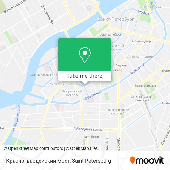 Красногвардейский мост map