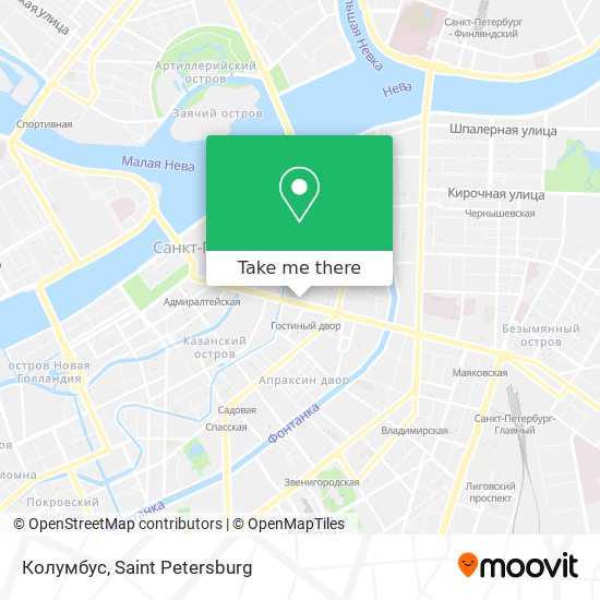 Колумбус map