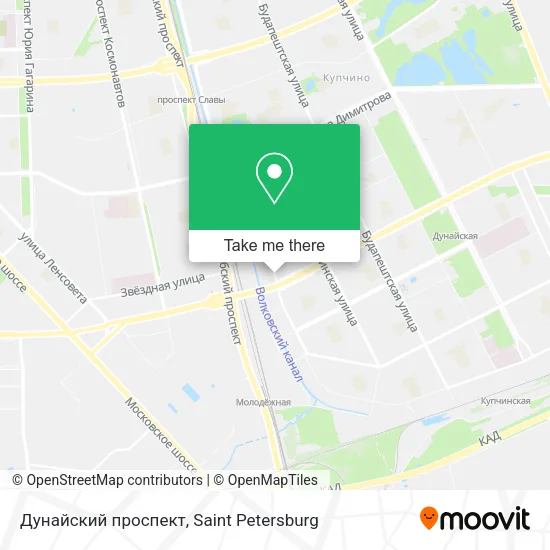 Дунайский проспект map