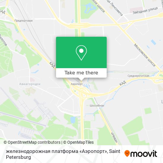 железнодорожная платформа «Аэропорт» map