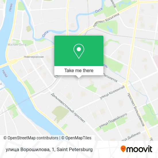 улица Ворошилова, 1 map
