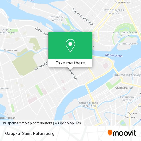 Озерки map