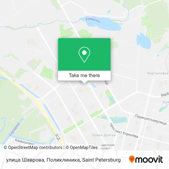 улица Шаврова, Поликлиника map