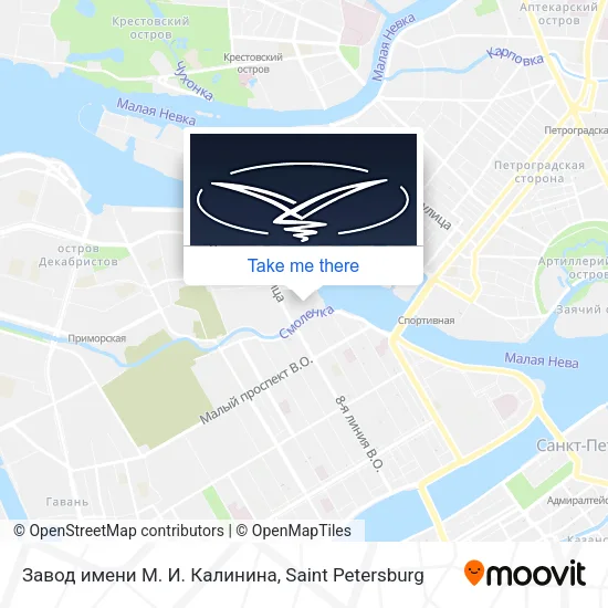 Завод имени М. И. Калинина map