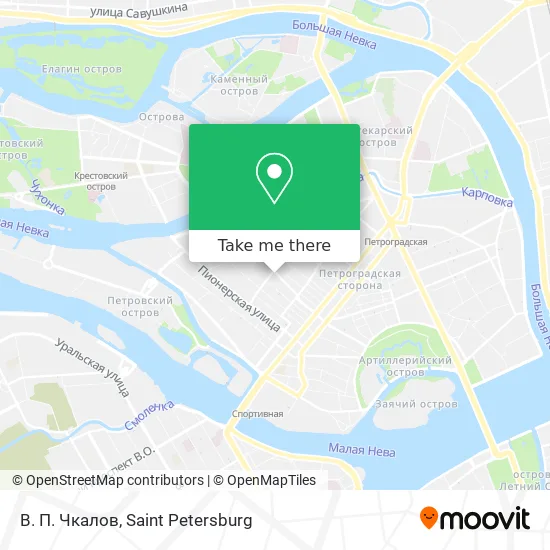 В. П. Чкалов map