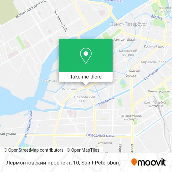 Лермонтовский проспект, 10 map