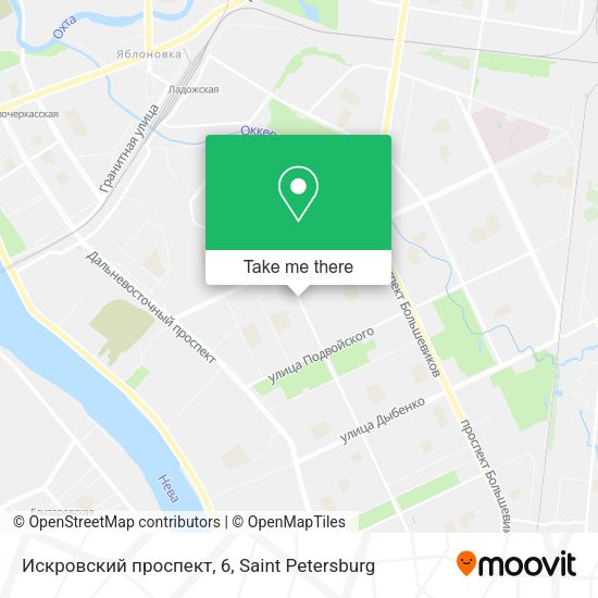 Искровский проспект, 6 map