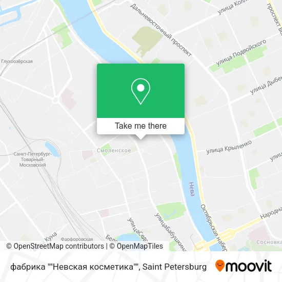 фабрика ""Невская косметика"" map