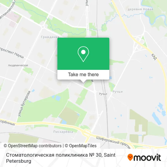 Стоматологическая поликлиника № 30 map