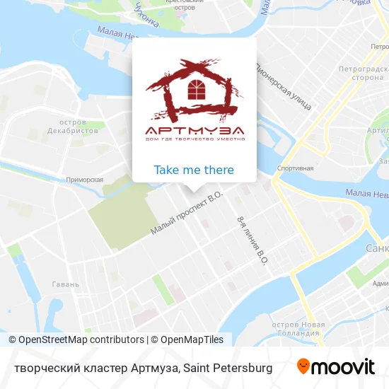 творческий кластер Артмуза map