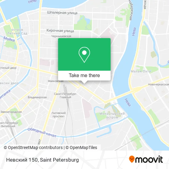Невский 150 map