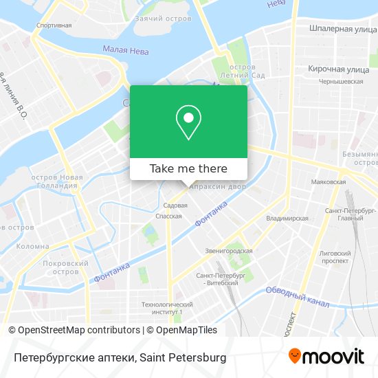 Петербургские аптеки map