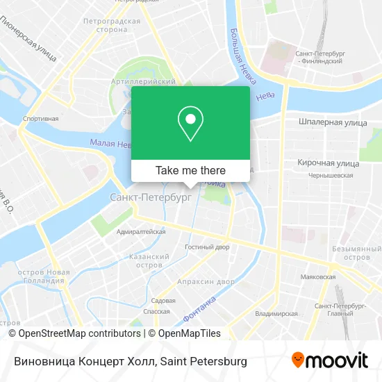 Виновница Концерт Холл map