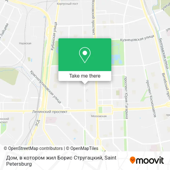 Дом, в котором жил Борис Стругацкий map