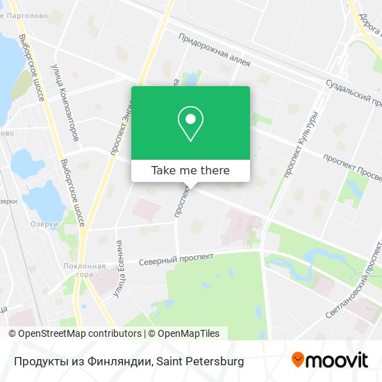 Продукты из Финляндии map