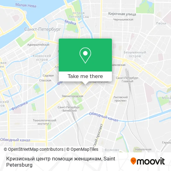 Кризисный центр помощи женщинам map