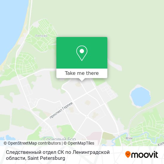Следственный отдел СК по Ленинградской области map