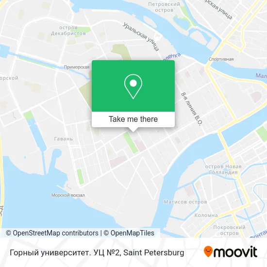 Горный университет. УЦ №2 map