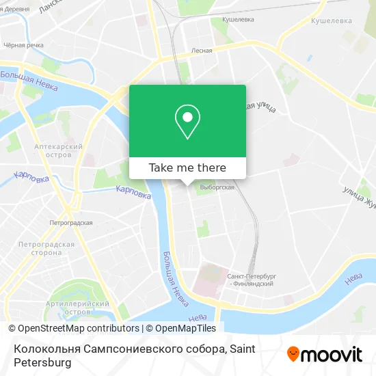 Колокольня Сампсониевского собора map