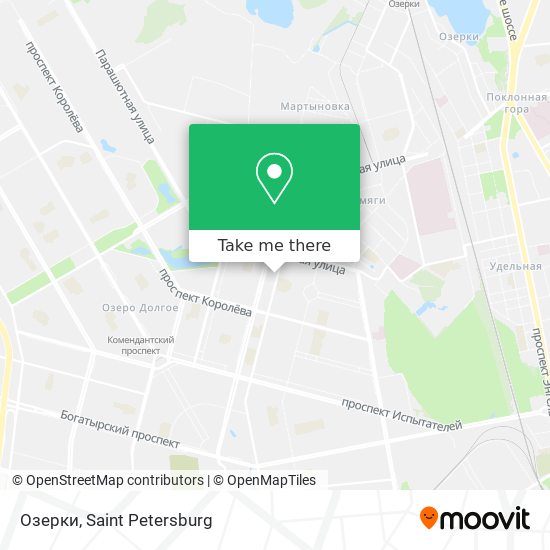 Озерки map