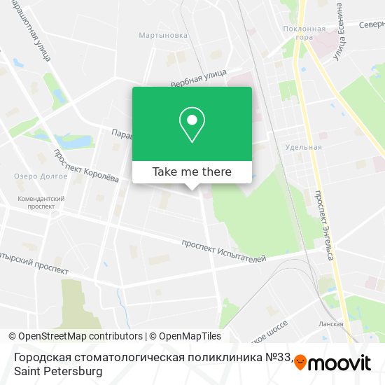 Городская стоматологическая поликлиника №33 map