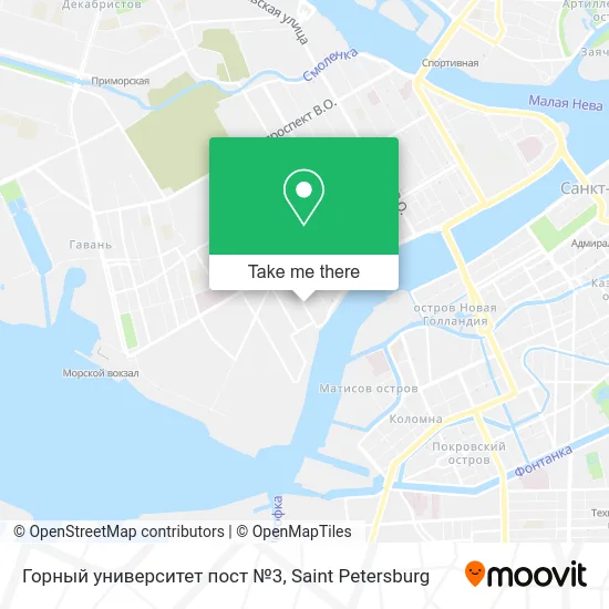 Горный университет пост №3 map