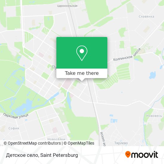 Детское село map