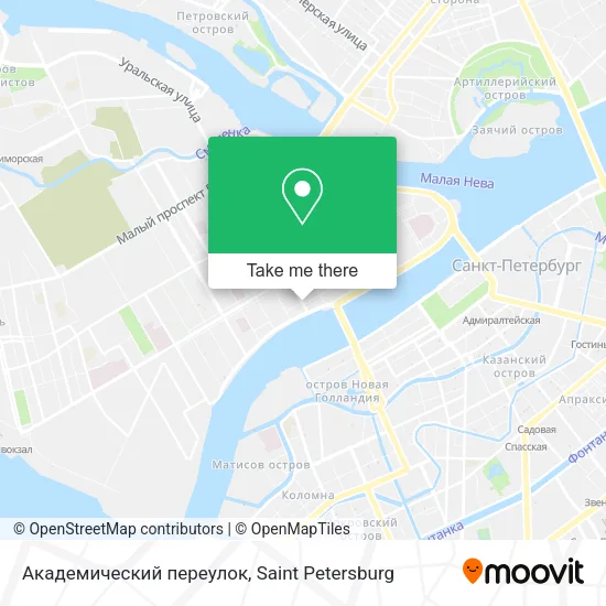 Академический переулок map