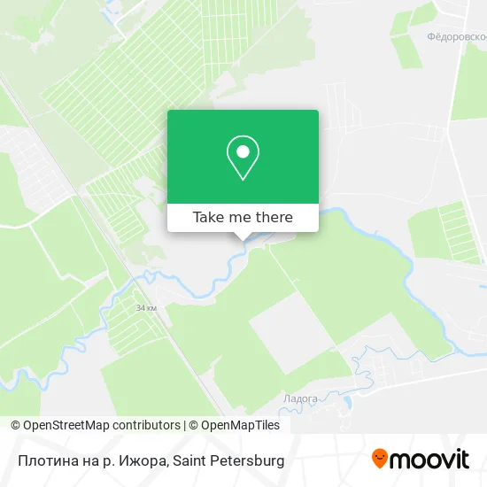 Плотина на р. Ижора map