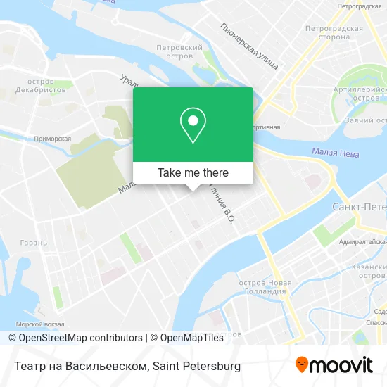 Театр на Васильевском map