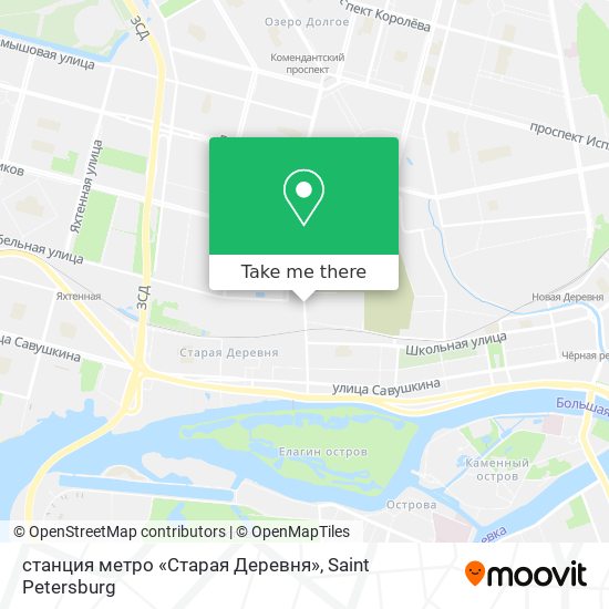 станция метро «Старая Деревня» map