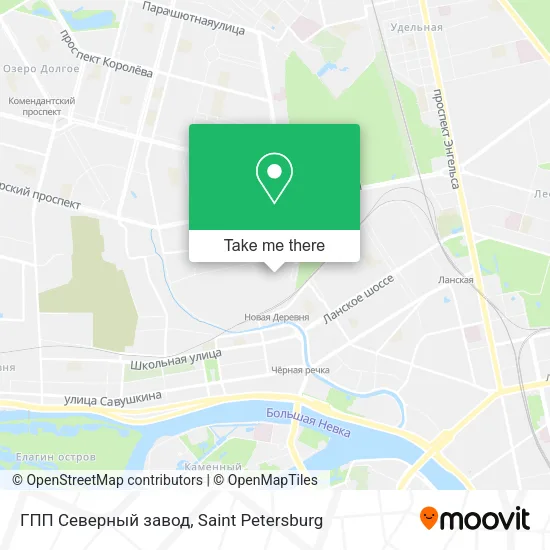 ГПП Северный завод map