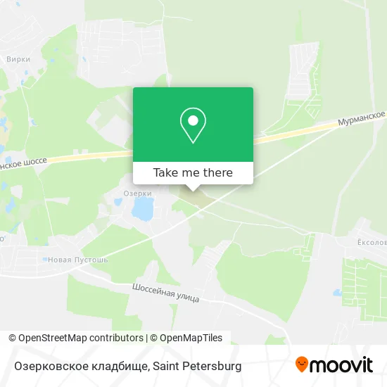 Озерковское кладбище map