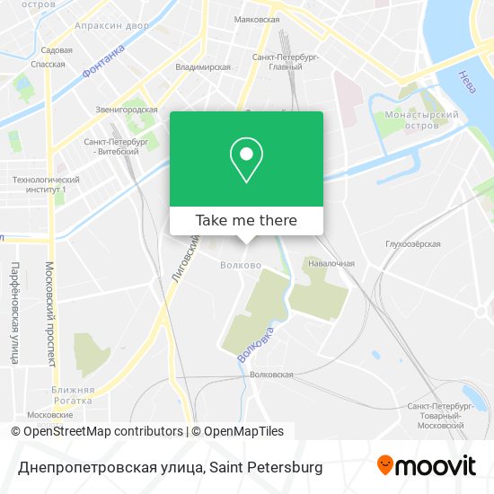 Днепропетровская улица map